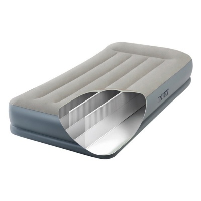Надувная кровать Intex Mid-Rice Airbed 99х191х30см, встроенный насос 64116