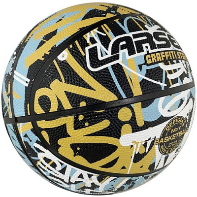 Мяч баскетбольный Larsen RB7 Graffiti Street Blue/Yellow