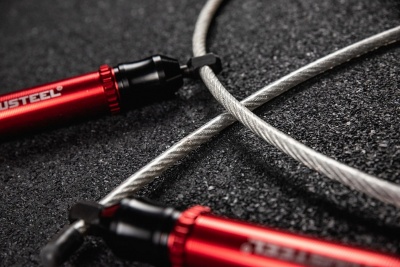 Скакалка YouSteel Heavy jump rope красный