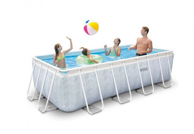 Каркасный бассейн 400х200x100см Intex Prism Frame (фильтр+лестница) 26780