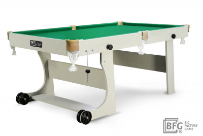 Бильярд Compact Light 6 (Серый) ПУЛ / РП, 1,80х0,90 BFG BFG-KLSER6