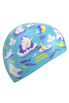 Юниорская силиконовая шапочка Mad Wave Arctic M0575 13 0 00W голубой