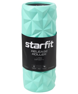 Ролик массажный Star Fit FA-507, EVA/PP, средняя жесткость, 32,5x12,5 cм, мятный/серый
