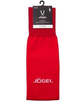Гетры футбольные Jogel Camp Basic Sleeve Socks, красный\белый