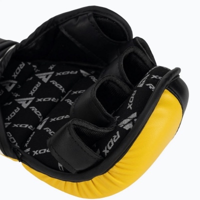 Перчатки тренировочные RDX Grappling T6 Plus GGR-T6Y+ желтый