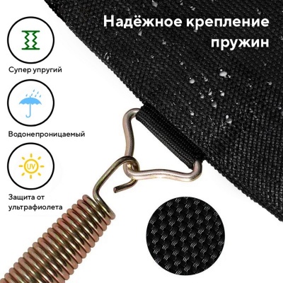 Батут с защитной cеткой Perfetto Sport Premium Moving 14", d430см, зеленый