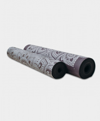 Коврик для йоги 180х61х0,5 см YOGA DESIGN LAB Combo Yoga Mat CM-1.5-Mandala Black черная мандала