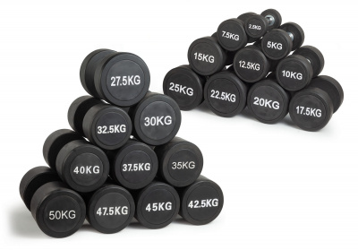 Гантель неразборная круглая 25 кг VictoryFit VF-R250