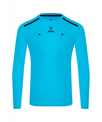Футболка судейская с длинным рукавом Jogel DIVISION PerFormDRY Referee LS Tee, голубой