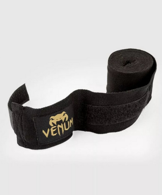 Бинты 250 см Venum Kontact VENUM-0430-126 черный\золотой