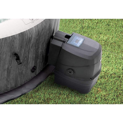 СПА-бассейн Greywood Deluxe 165/216х71см, 1098л, круглый с круговым пузырьковым массажем Intex 28442