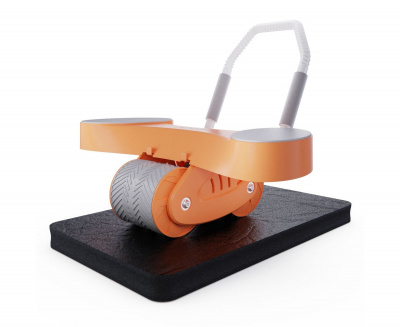 Тренажёр для пресса, с ковриком 34х 17x0,6cм DFC AB Roller SND-O оранжевый