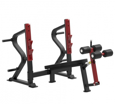 Олимпийская скамья с отрицательным наклоном для жима Impulse SL7030 | Premium Fitness