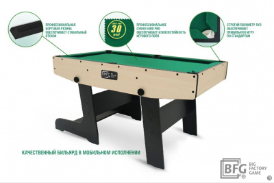 Бильярд Compact Moby 4 (Йоркшир) ПУЛ, ЛДСП, 16 мм BFG BFG-KMYO4