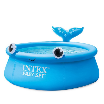 Бассейн 183х51см, 880л Intex Easy Set, Веселый кит 26102