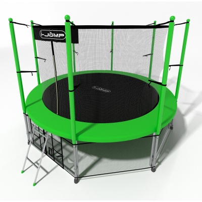 Батут i-Jump Classic Light 10ft с лестницей зеленый