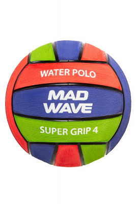 Мяч для водного поло Mad Wave Super Grip Pro #4 M2230 05 4 27W Синий