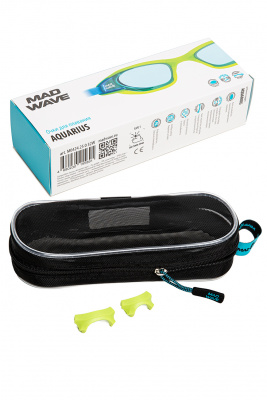 Очки для плавания Mad Wave Aquarius M0424 25 0 32W салатовый