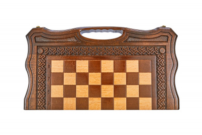 Шахматы + нарды резные Бриз 2 50 Haleyan kh144-5