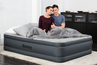 Надувная кровать 152х203х46см Snugable Top встр.насос 220В Bestway 69075