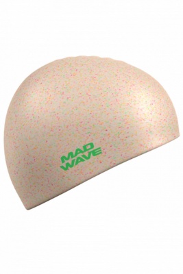 Шапочки для плавания Mad Wave Recycled M0536 01 0 01W бежевый
