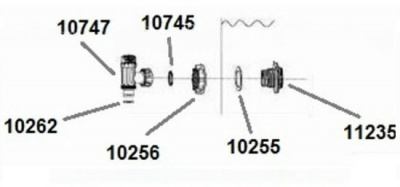 Уплотнитель кольцо сопряжения плунж.клапана и шланга Intex 10262