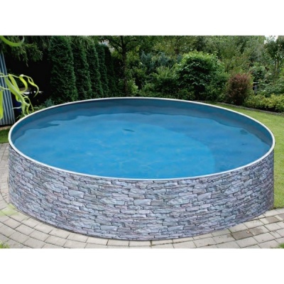Морозоустойчивый бассейн Azuro Stone круглый 4,6х1,2 м Comfort