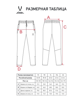 Брюки спортивные Jogel CAMP 2 Lined Pants, темно-синий