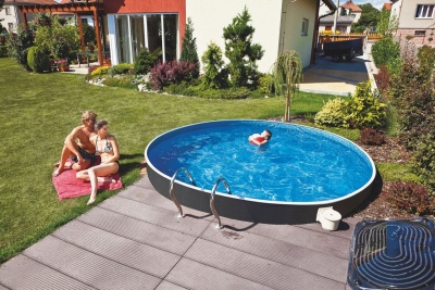 Морозоустойчивый бассейн круглый 500х120см Mountfield Azuro (Premium) Rattan