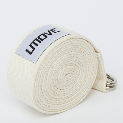 Ремень для йоги UMOVE Yoga Stretching Strap YS24-WM молочный