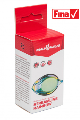 Линза с диоптриями для плавательных очков Mad Wave STREAMLINE Rainbow right M0457 05 F R4W