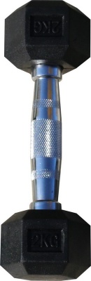 Гантель гексагональная обрезиненная Profi-Fit 2 кг