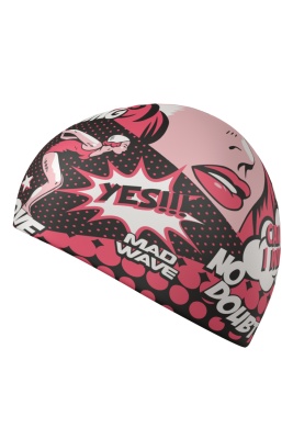 Силиконовая шапочка Mad Wave Pop-art M0554 22 0 05W красный