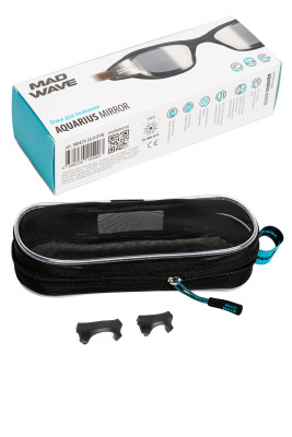 Очки для плавания Mad Wave Aquarius mirror M0424 26 0 01W черный