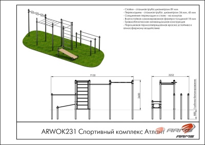 Спортивный комплекс Атлант ARMS ARWOK231