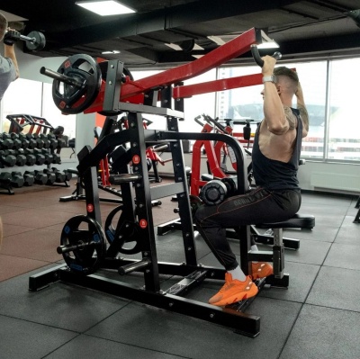 Тяга верхнего блока Protrain PP102 на свободных весах | Premium Fitness