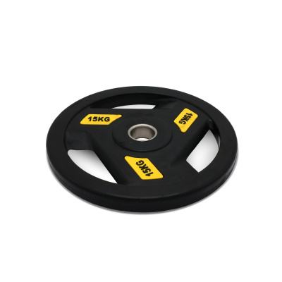Диск обрезиненный c хватом 15кг, 51 мм UnixFit PRO DG15RUBPYL