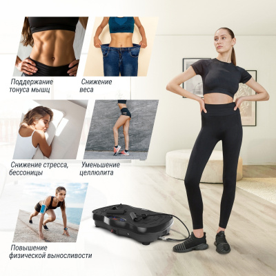 Виброплатформа UnixFit Intensive 2D VP2DIBK Black