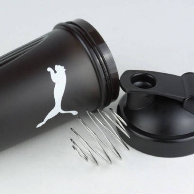 Шейкер спортивный 700мл, пластик Puma Shaker Bottle 05351901 черный