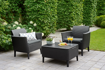 Комплект мебели балконный Салемо графит Salemo balcony set