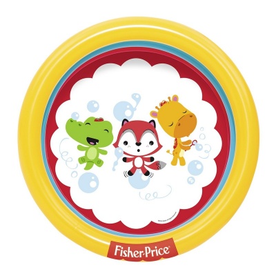 Бассейн надувной Bestway Fisher Price 91x91х25 см 93501 (25 шариков)