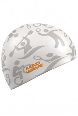Силиконовая шапочка Mad Wave Sport M0554 19 0 02W белый