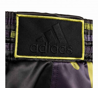 Шорты для кикбоксинга Adidas Kick Boxing Short Satin adiSKB01 зелено-черный