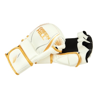 Гибридные перчатки для MMA Green Hill MMI-603GH бело-золотой