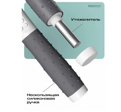 Скакалка умная с дисплеем PROIRON ПРО043 бело-серый