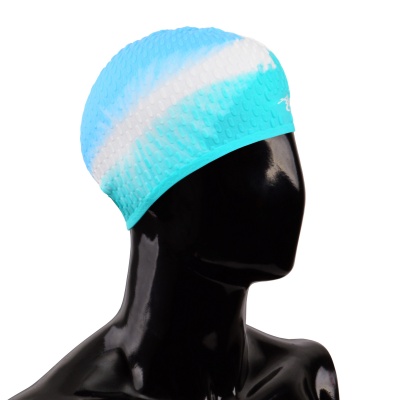 Шапочка для плавания Alpha Caprice CBL-1 skyblue\white\turquoise