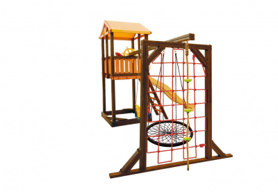 Игровой комплекс Perfetto Sport Pitigliano-9 + качели Паутина