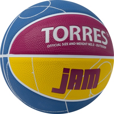 Мяч баскетбольный Torres Jam B023123 р.3
