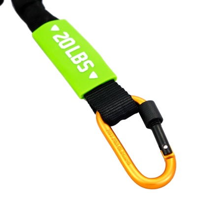 Амортизатор в рукаве с карабином Live Pro Resistance Tube LP8401-M среднее сопротивление, черный\зеленый