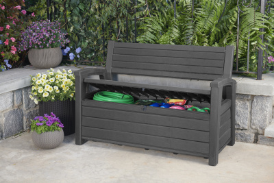 Скамья-сундук антрацит 227 л Otter Bench